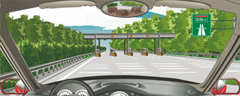 右側(cè)標志指示前方是高速公路的終點。